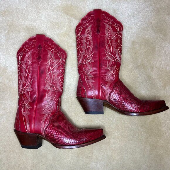 Women's Red Dan Post Boots - size 7 - Picture 10 of 12